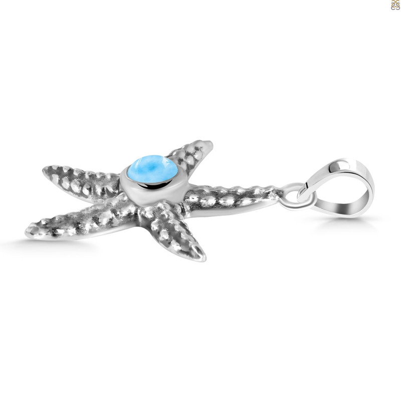 Larimar Star Fish Pendant