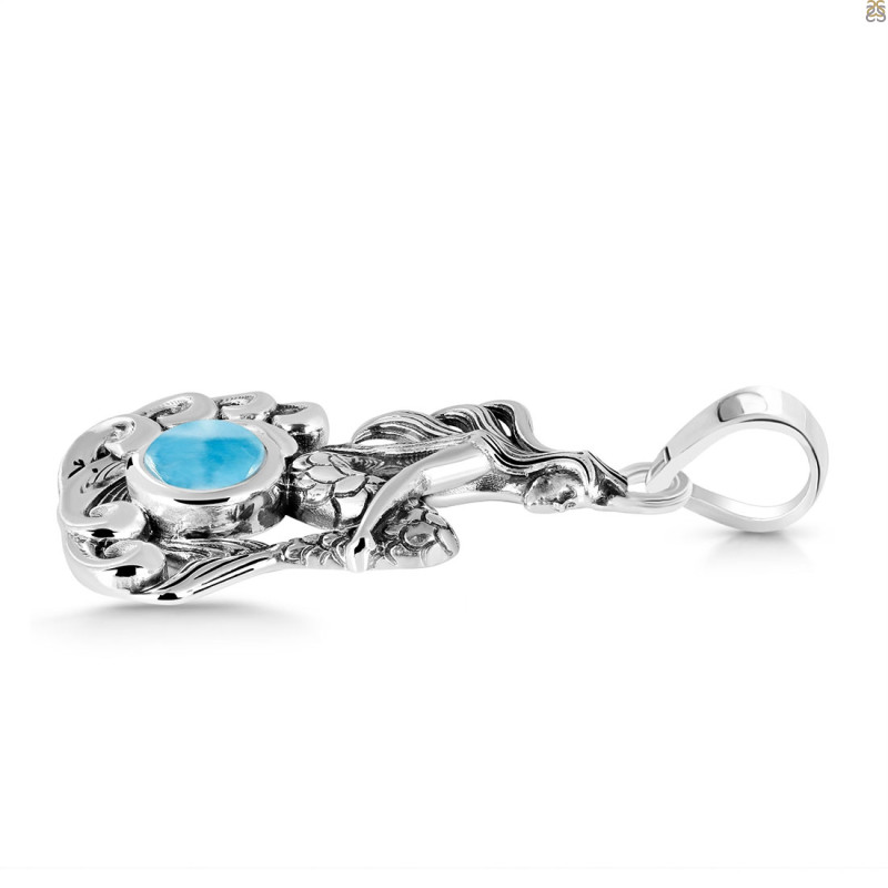 Larimar Mermaid Pendant