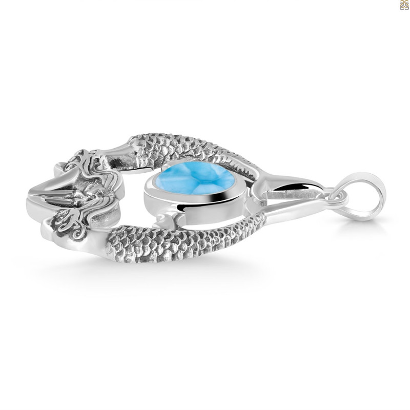 Larimar Mermaid Pendant