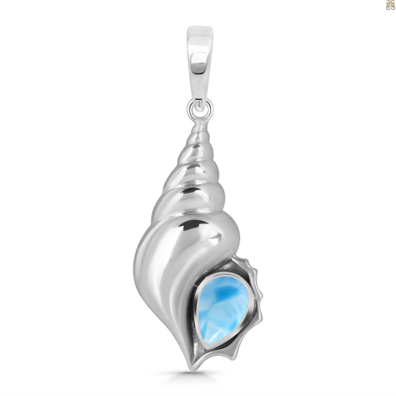 Larimar Shell Pendant LAR-RUP-49.