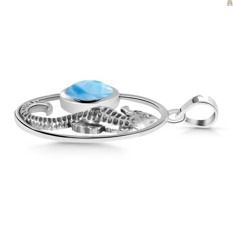 Larimar Sea Horse Pendant