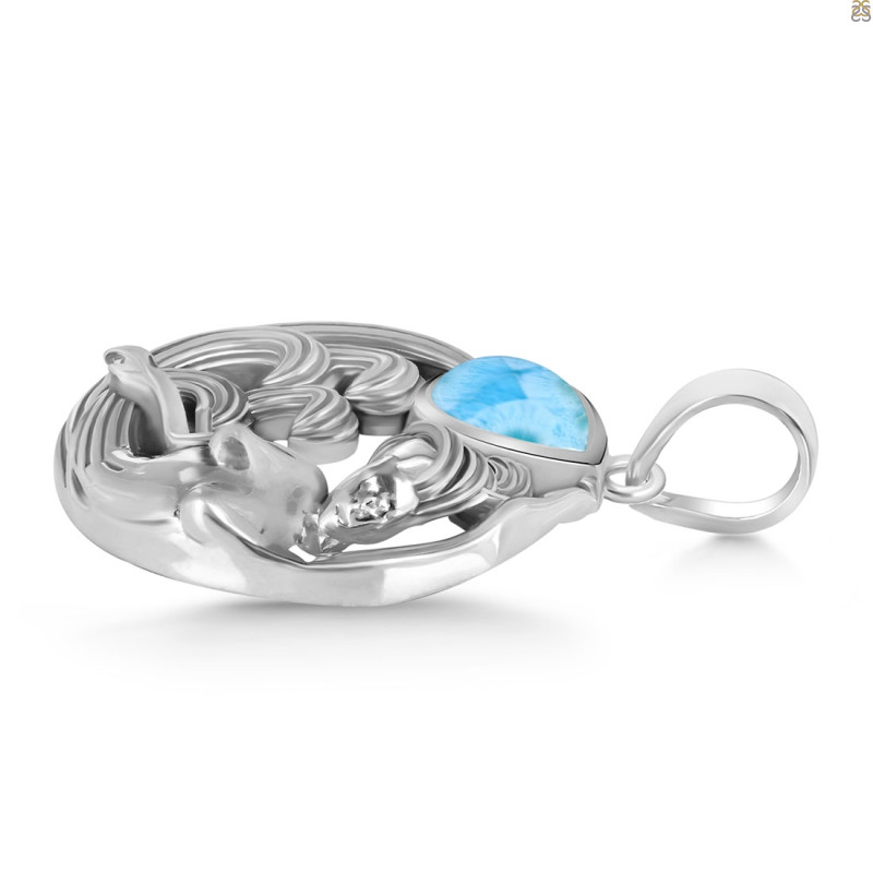 Larimar Mermaid Pendant