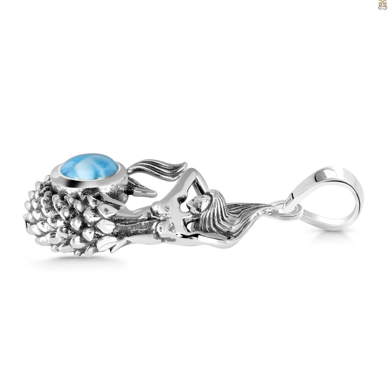 Larimar Mermaid Pendant