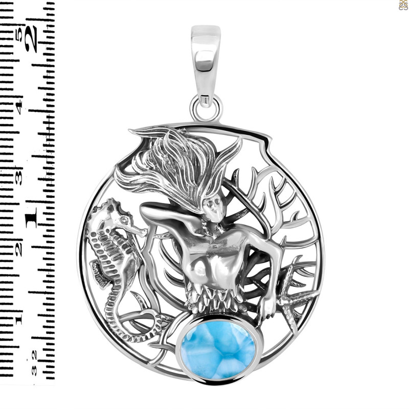 Larimar Sea Life Pendant LAR-RUP-55.