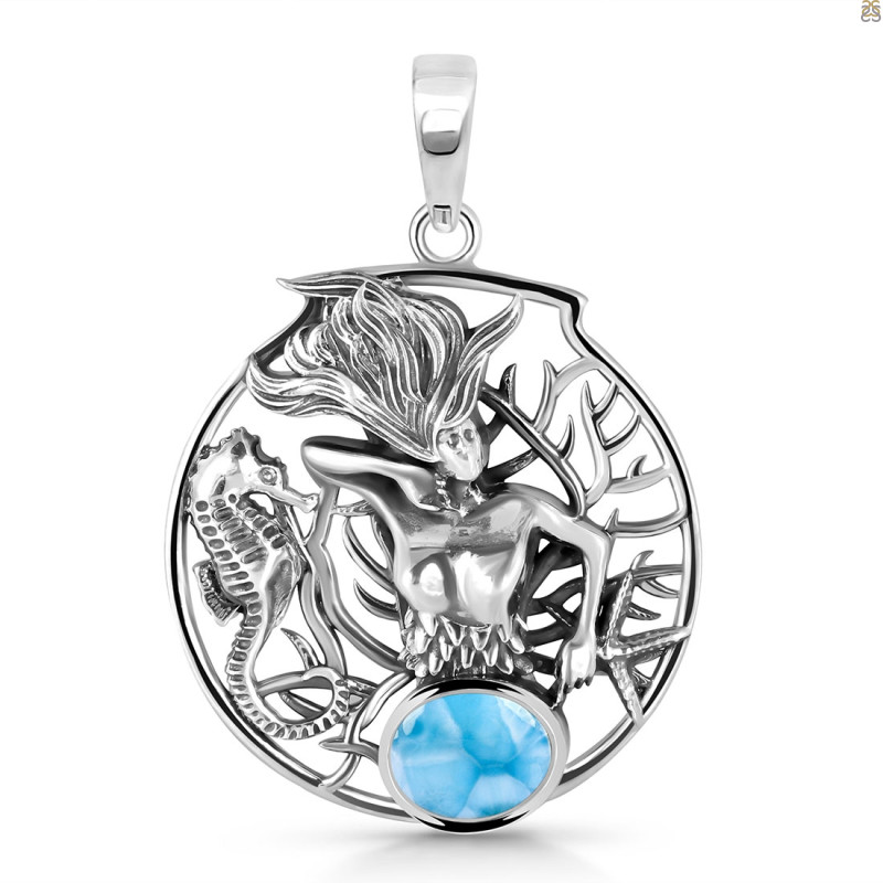 Larimar Sea Life Pendant LAR-RUP-55.