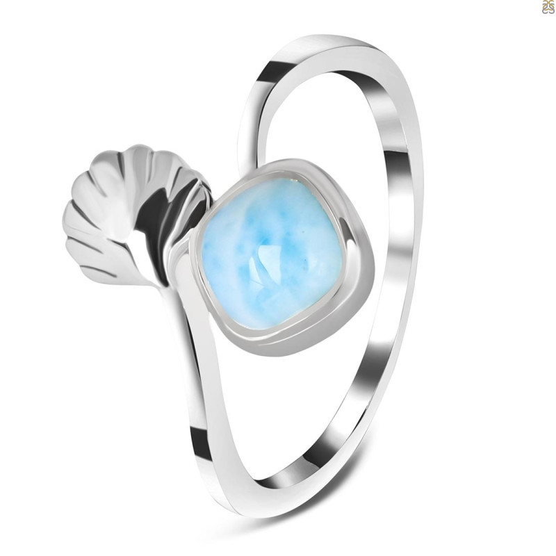 Larimar Shell Ring