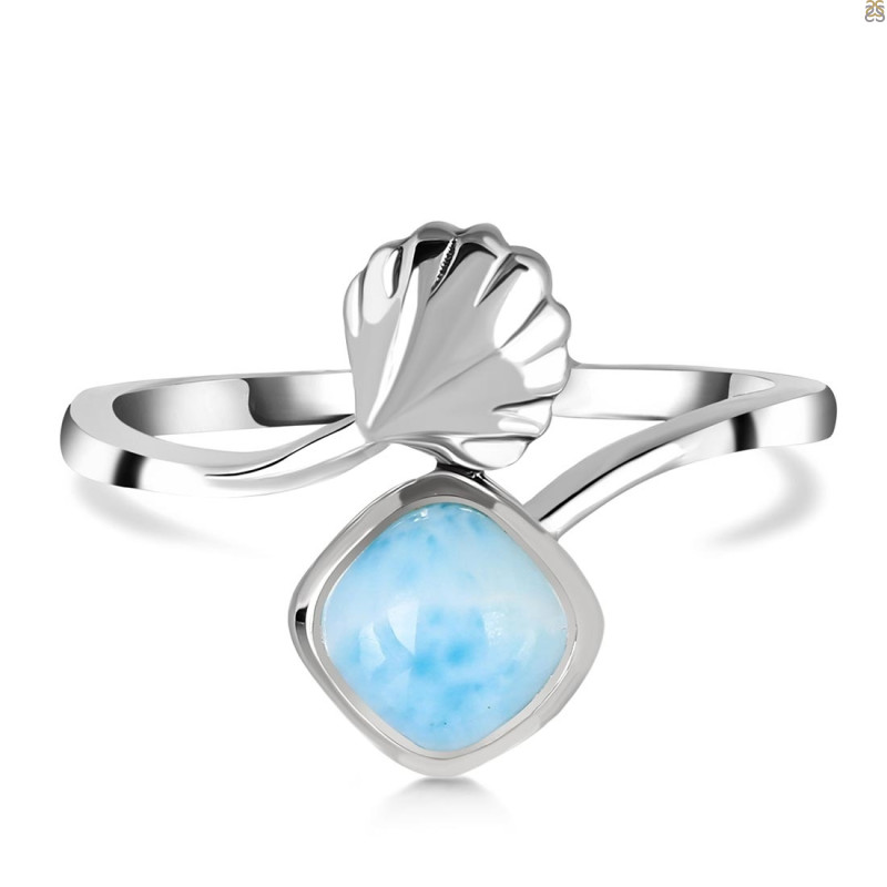 Larimar Shell Ring LAR-RUR-7.