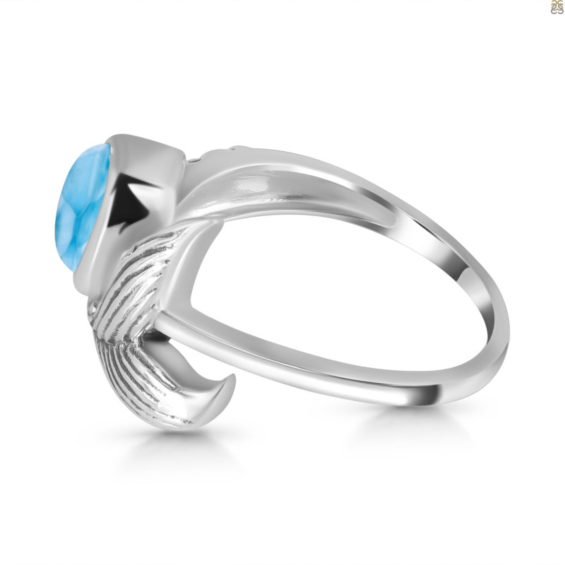 Larimar Mermaid Tail Ring LAR-RUR-8.