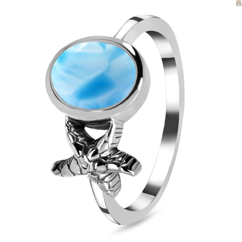 Larimar Star Fish Ring