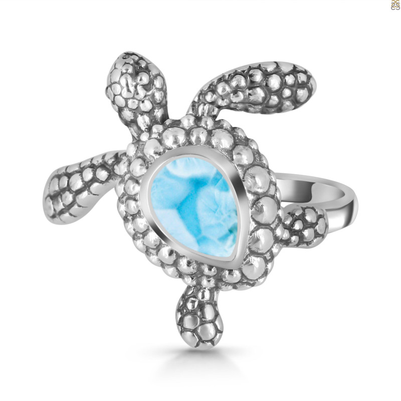 Larimar Turtle Ring LAR-RUR-26.