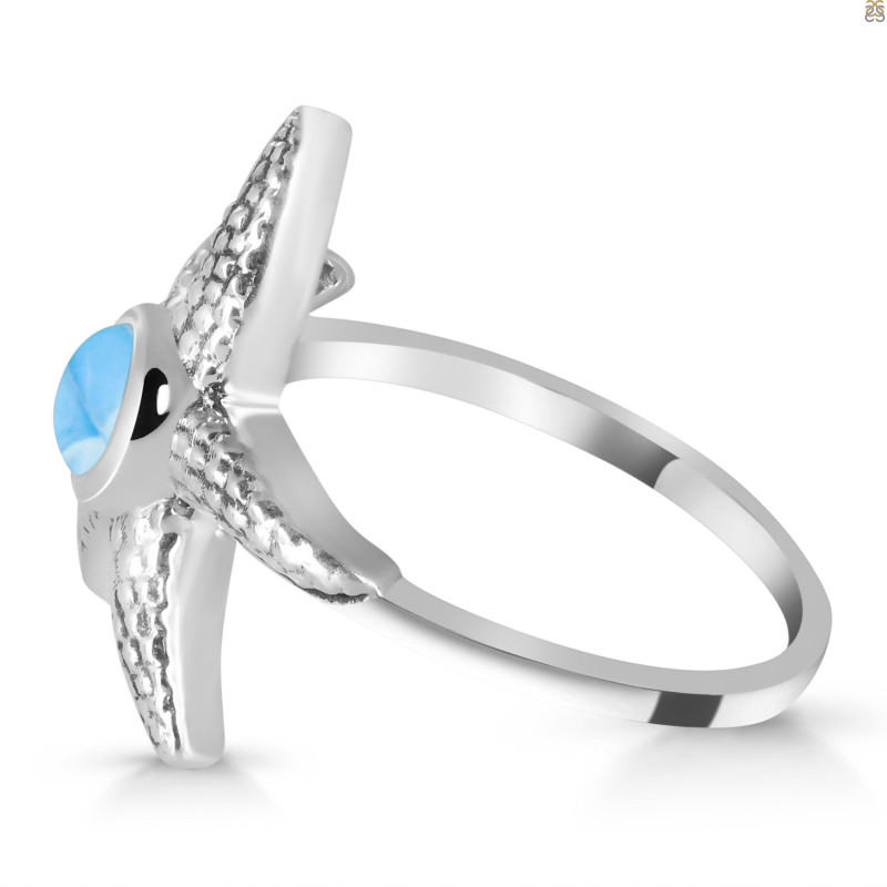 Larimar Star Fish Ring