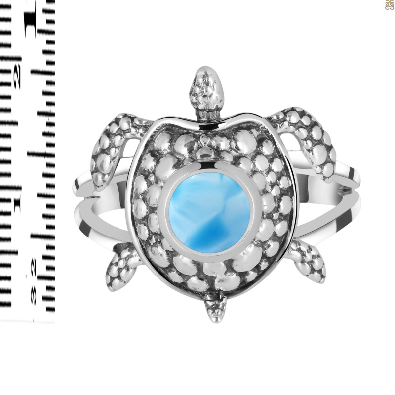 Larimar Turtle Ring LAR-RUR-29.