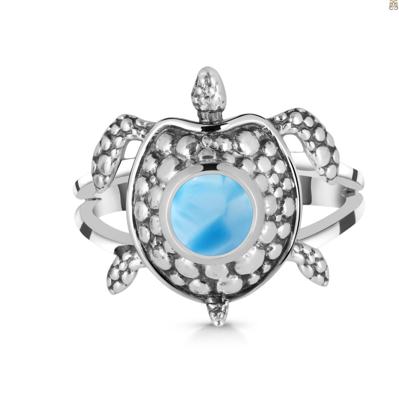 Larimar Turtle Ring LAR-RUR-29.