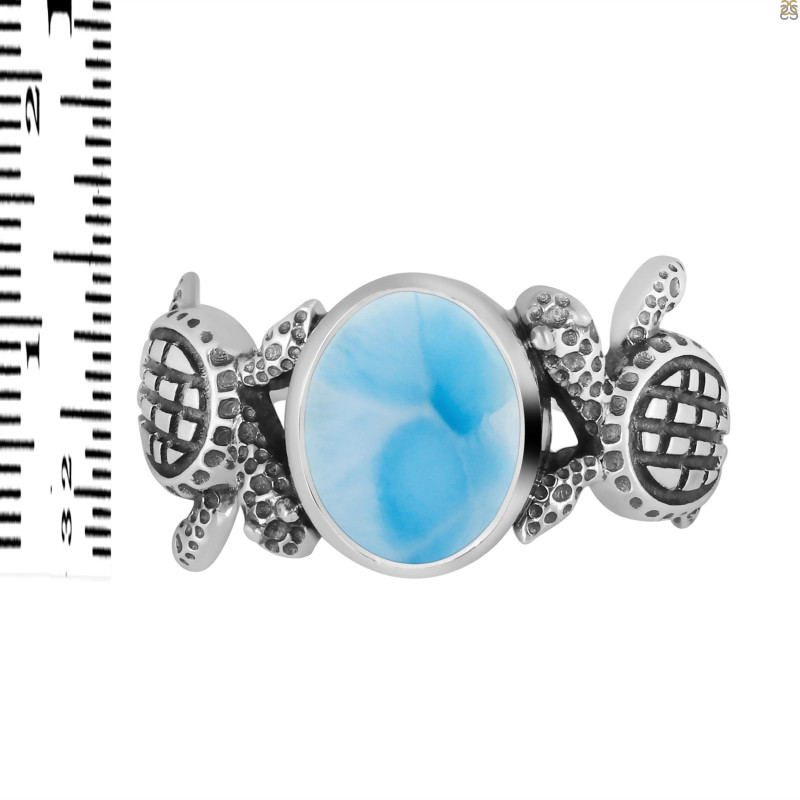 Larimar Turtle Ring LAR-RUR-30.