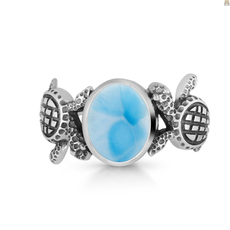 Larimar Turtle Ring LAR-RUR-30.