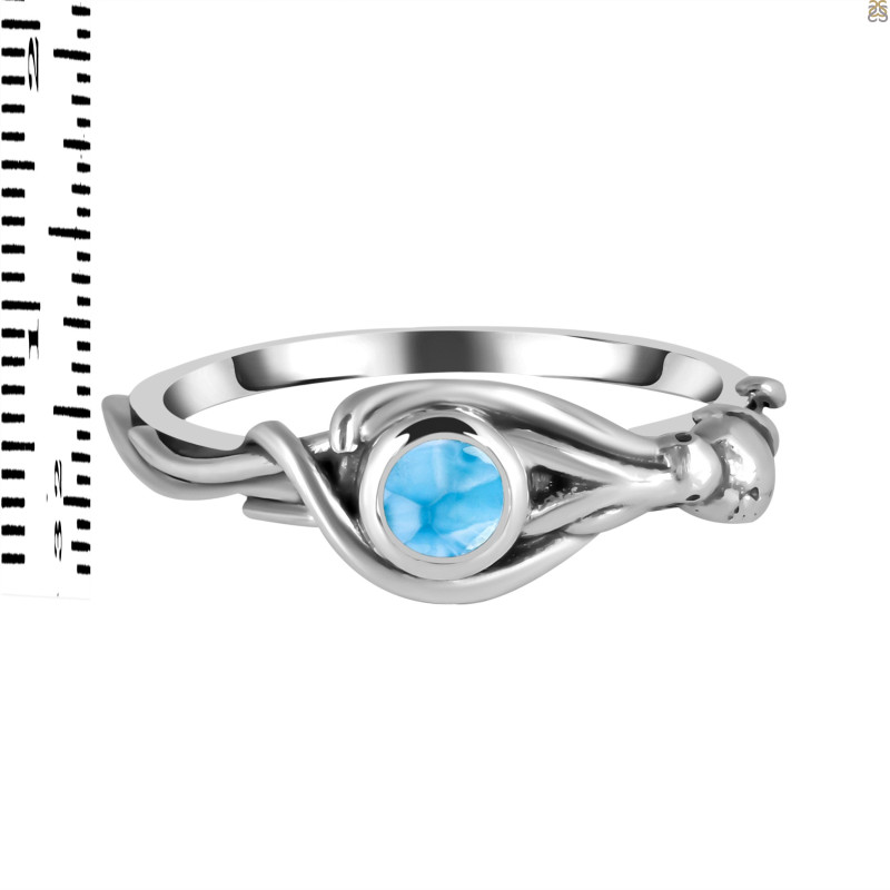 Larimar Octopus Ring LAR-RUR-33.