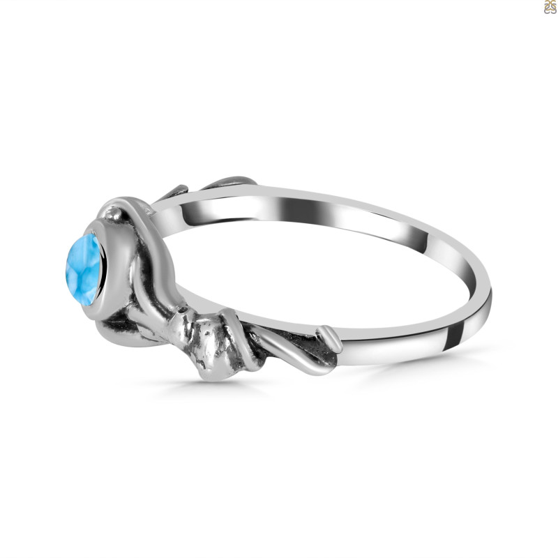 Larimar Octopus Ring