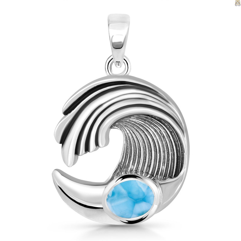 Larimar Waves Pendant LAR-RUP-23.