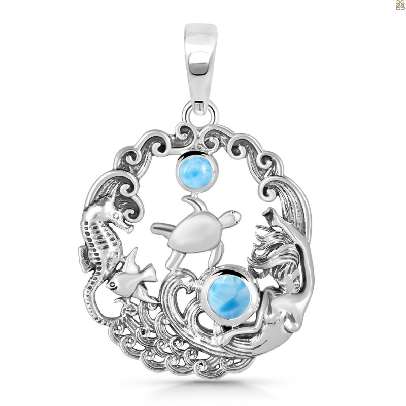 Larimar Sea Life Pendant LAR-RUP-29.