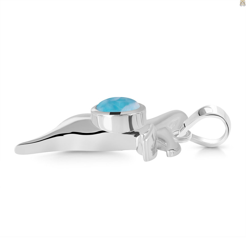 Larimar Penguin Pendant