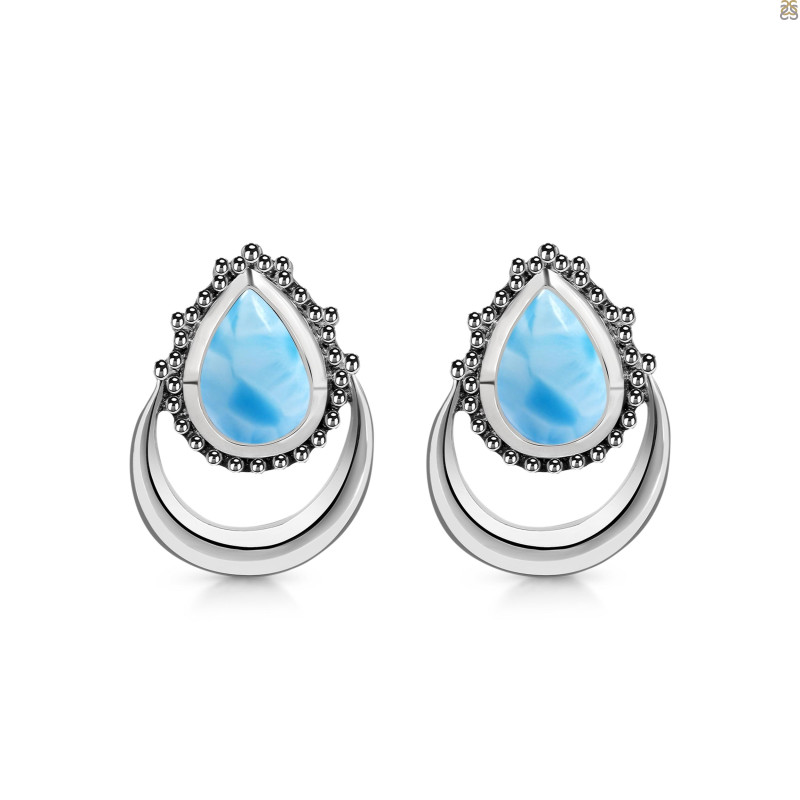 Larimar Stud Earring LAR-RE-2.