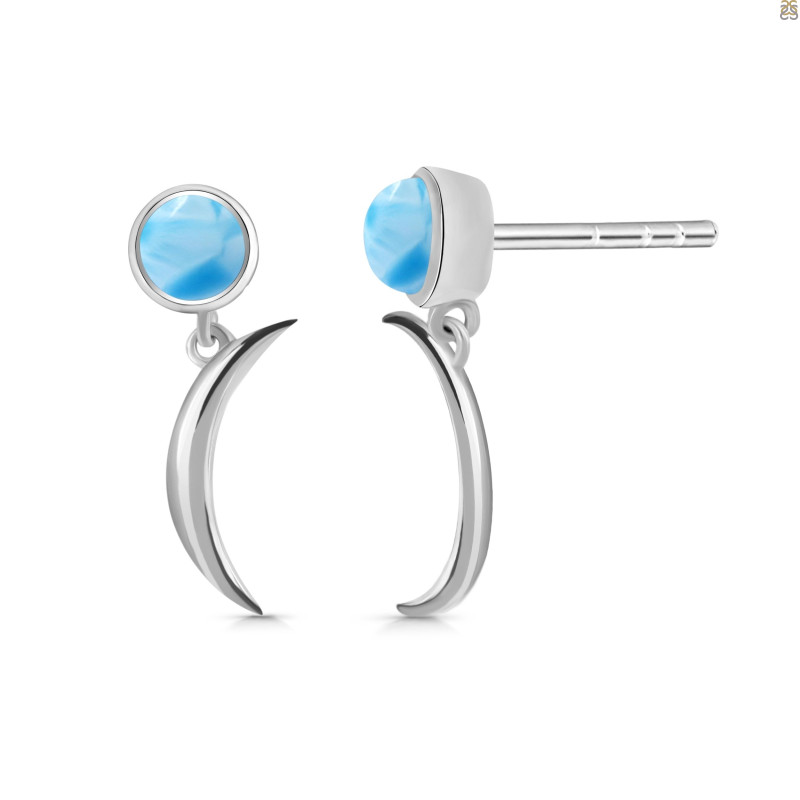 Larimar Stud Earring