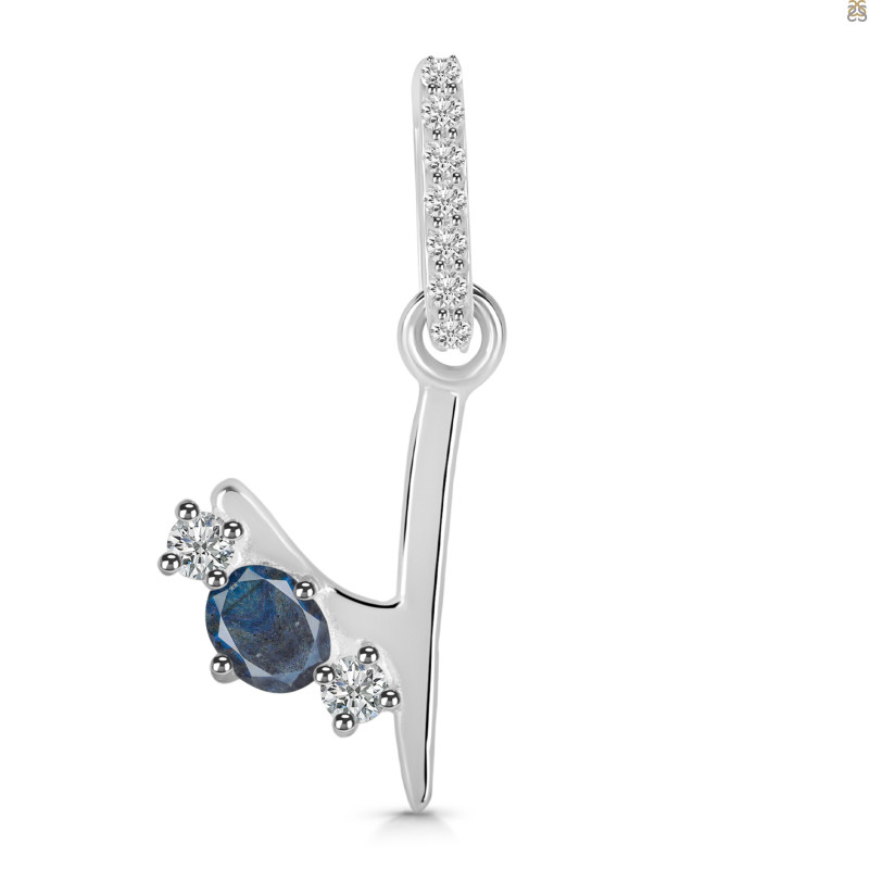 Labradorite & White Topaz Alphabet Y Pendant LBD-RDA-103.