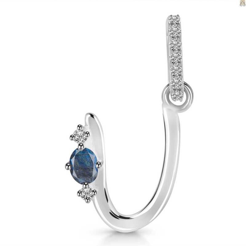 Labradorite & White Topaz Alphabet U Pendant LBD-RDA-47.