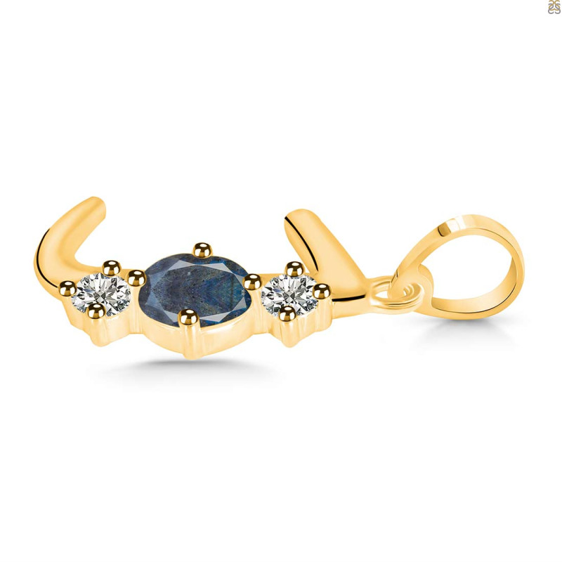 Labradorite & White Topaz Alphabet J Pendant LBD-RDA-62.