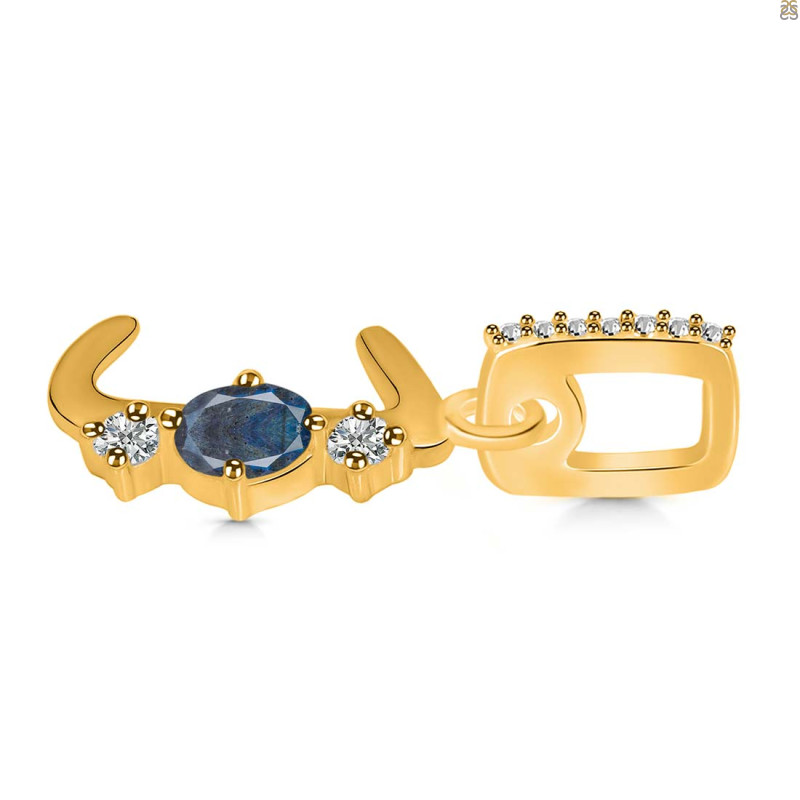 Labradorite & White Topaz Alphabet J Pendant LBD-RDA-88.