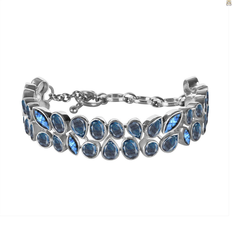 Labradorite Bracelet LBD-RDB-91-CUT.
