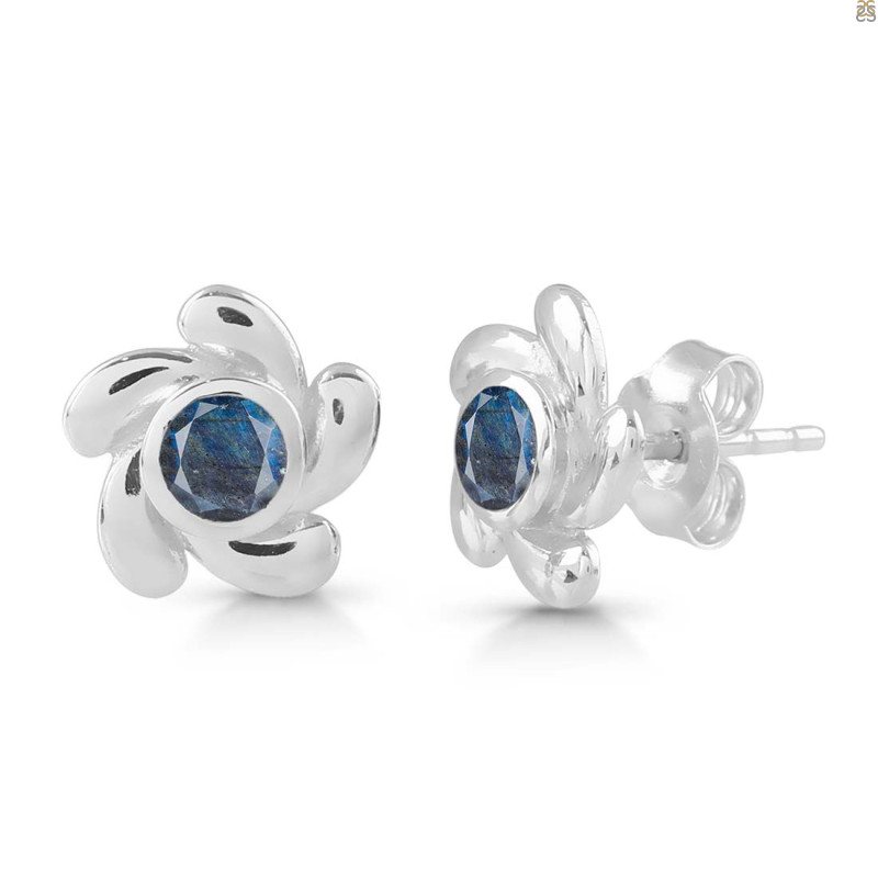 Labradorite Stud Earring LBD-RDE-1.