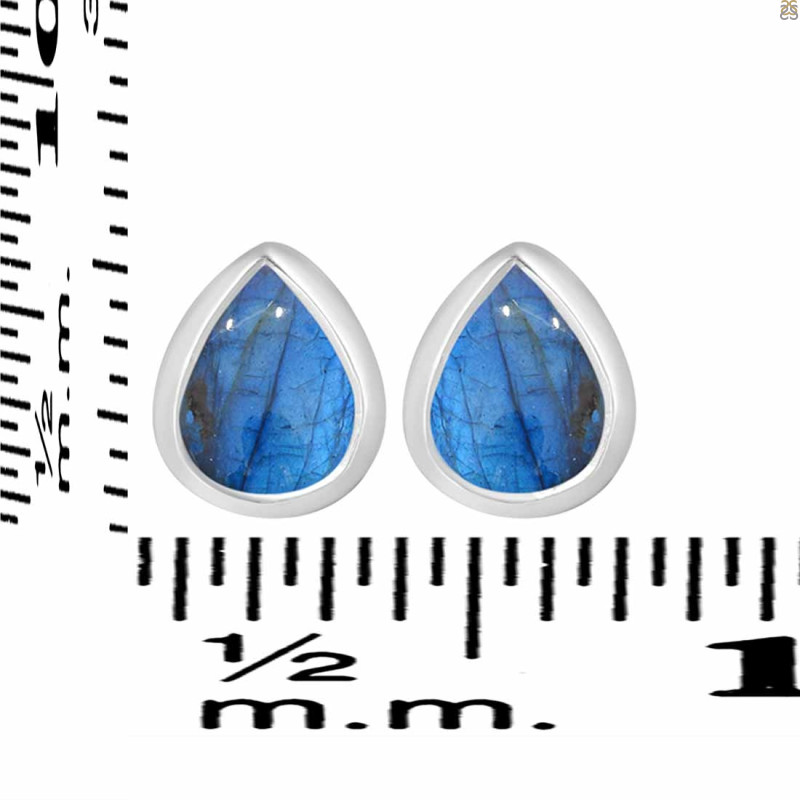 Labradorite Stud Earring LBD-RDE-1105.