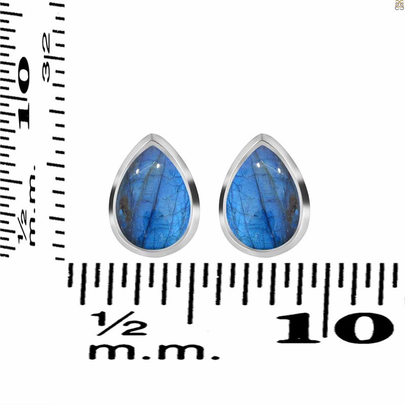 Labradorite Stud Earring LBD-RDE-1110.