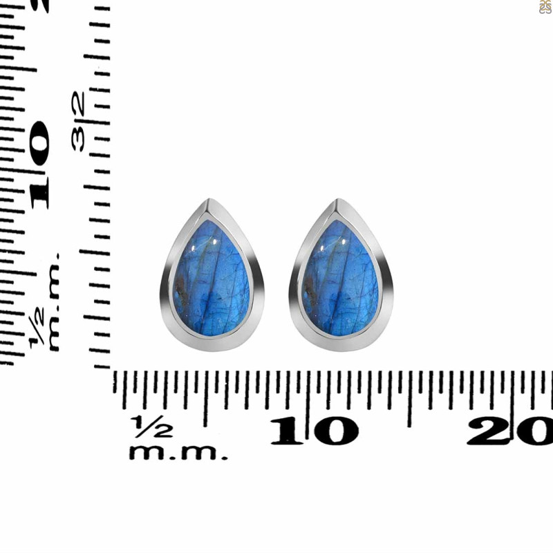 Labradorite Stud Earring LBD-RDE-1111.