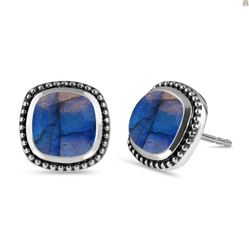 Labradorite Stud Earring
