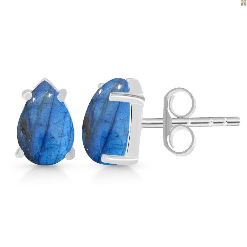 Labradorite Stud Earring