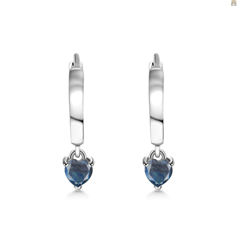 Labradorite Heart Hoop Earring LBD-RDE-1231.
