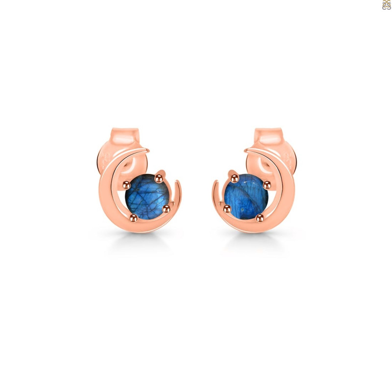 Labradorite Stud Earring  LBD-RDE-1273.