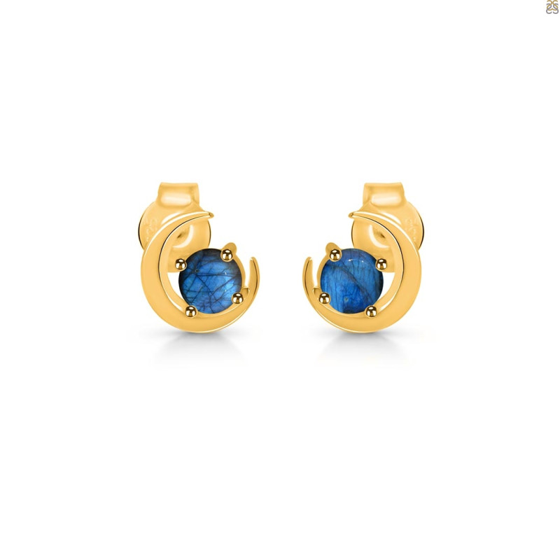 Labradorite Stud Earring  LBD-RDE-1273.
