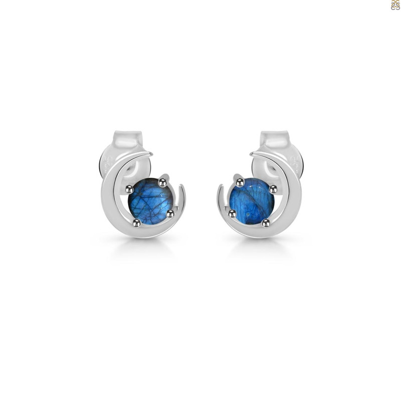 Labradorite Stud Earring  LBD-RDE-1273.