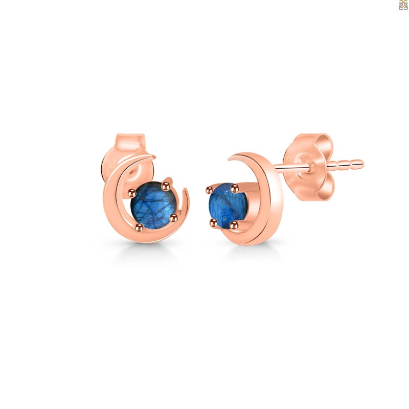 Labradorite Stud Earring  LBD-RDE-1273.