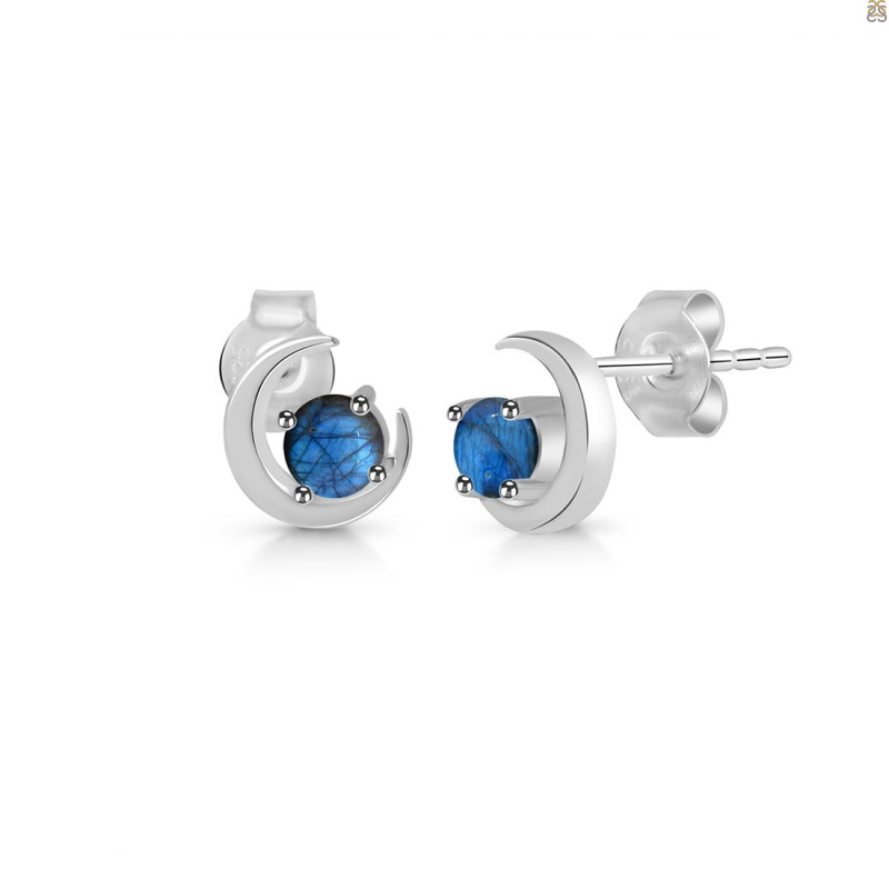 Labradorite Stud Earring 