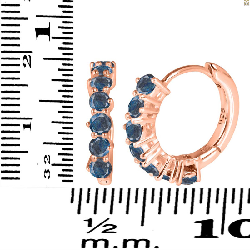 Labradorite Hoop Hoop Earring LBD-RDE-1473.