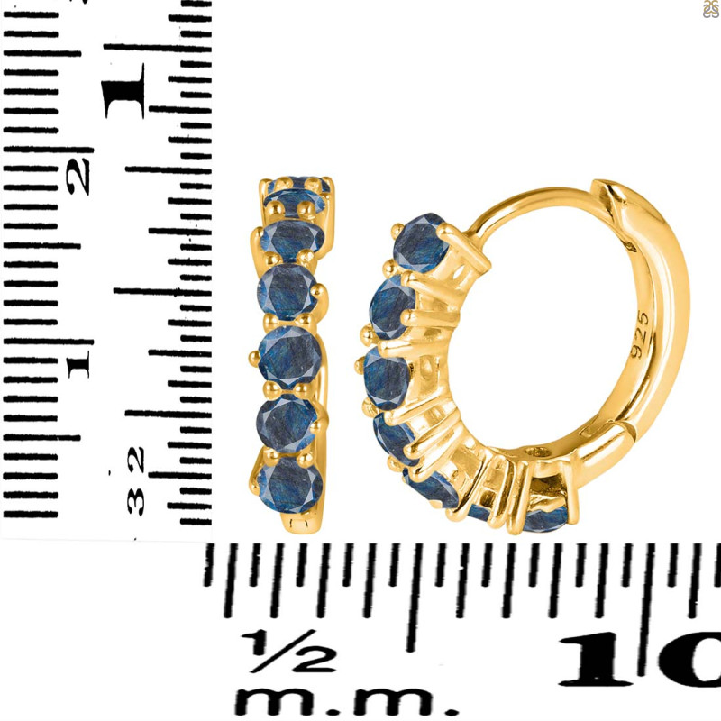 Labradorite Hoop Hoop Earring LBD-RDE-1473.