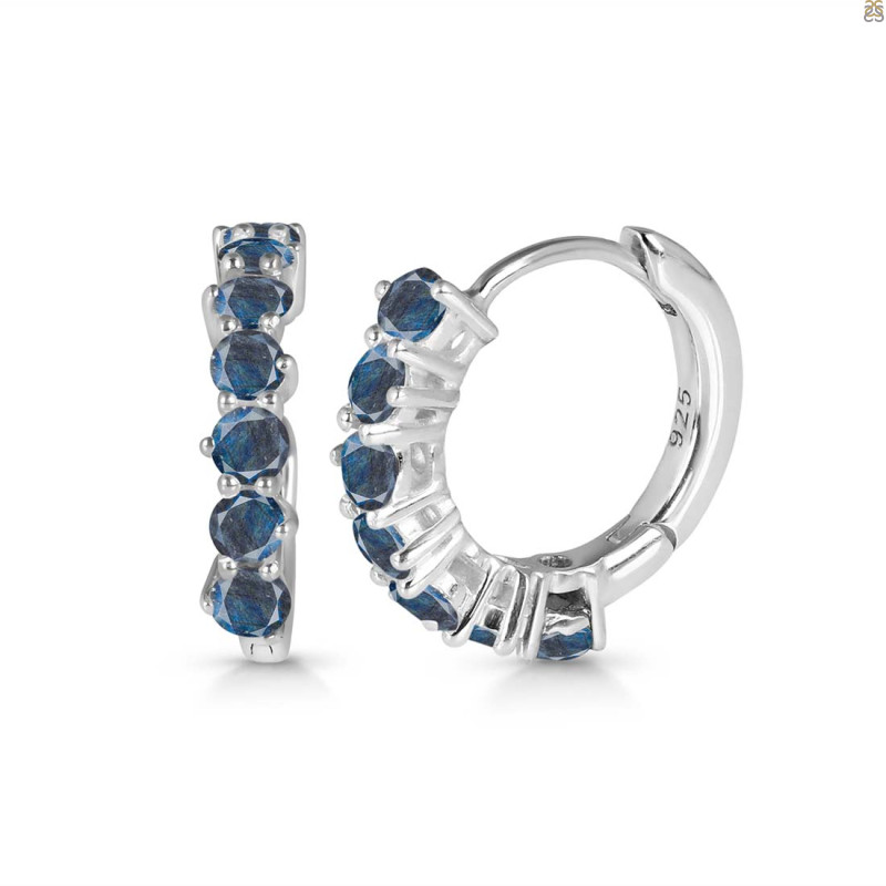 Labradorite Hoop Hoop Earring