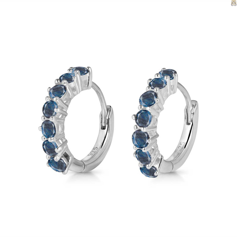 Labradorite Hoop Hoop Earring LBD-RDE-1473.