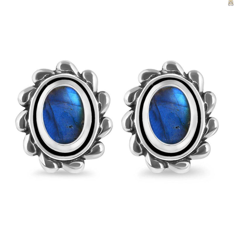 Labradorite Stud Earring LBD-RDE-185.