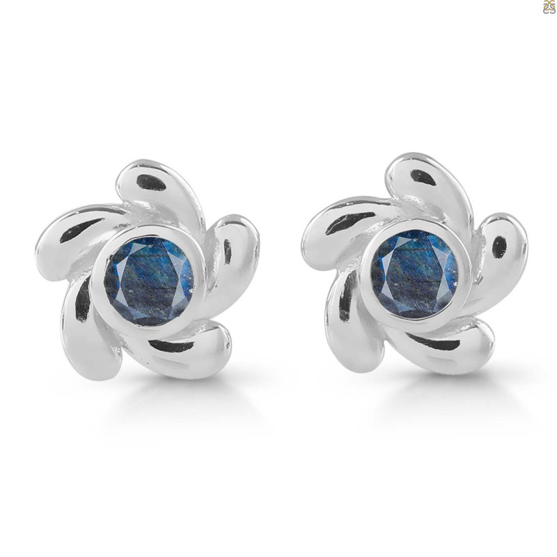 Labradorite Stud Earring LBD-RDE-1.