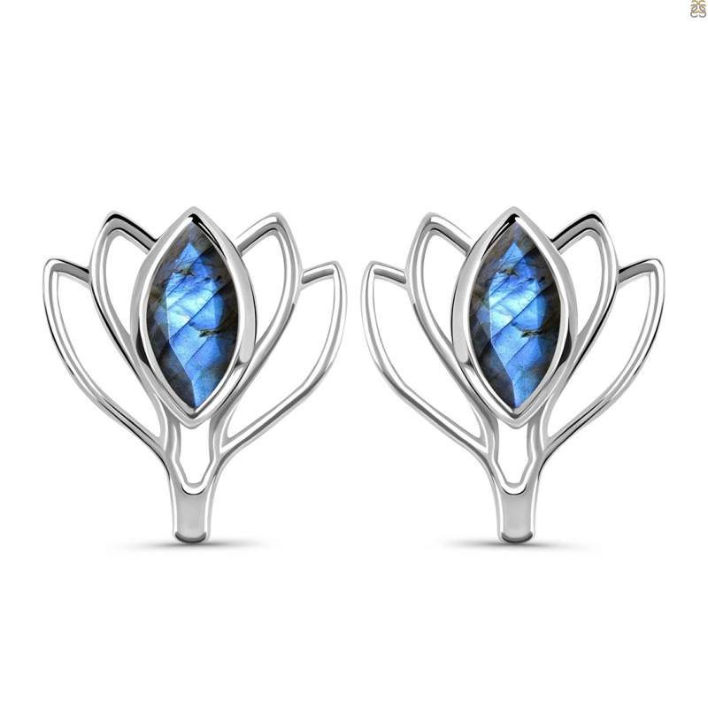 Labradorite Stud Earring LBD-RDE-24.